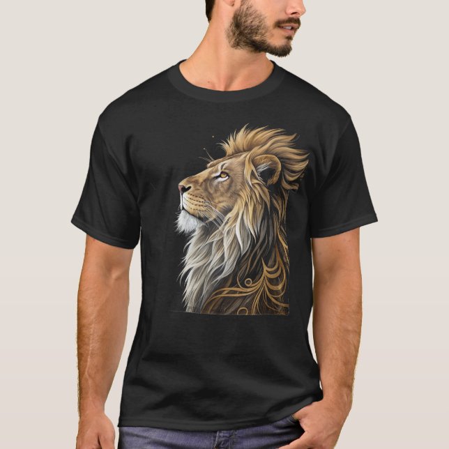 Majestic Lion Roar T-Shirt (Front)
