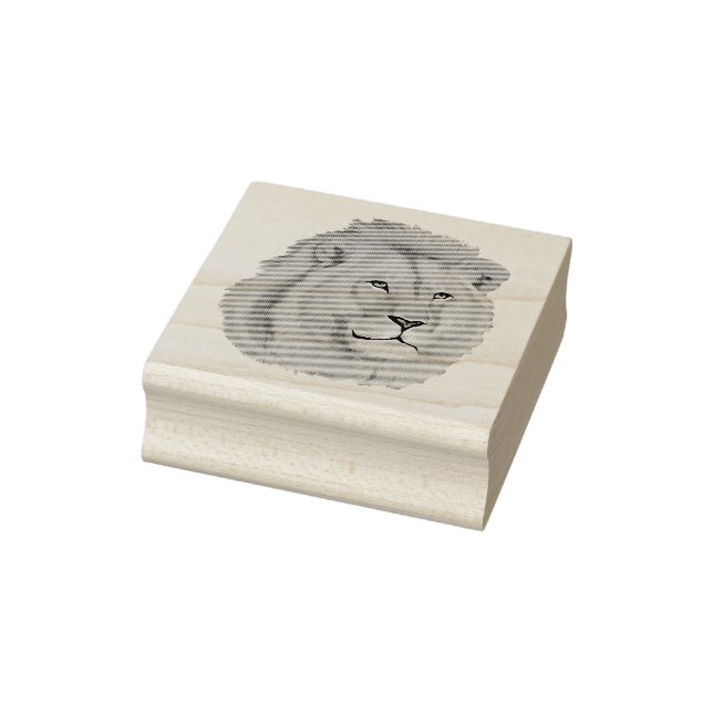 Majestic Lion Rubber Stamp (Stamp)