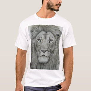 Majestic Lion Sketch Art  T-Shirt