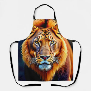 Majestic Lion: Soul of the Wild King Art Apron