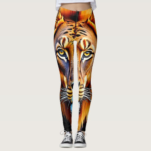Majestic Lion: Soul of the Wild King Art Leggings