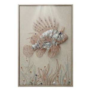 Majestic Lionfish Ocean Wall Art