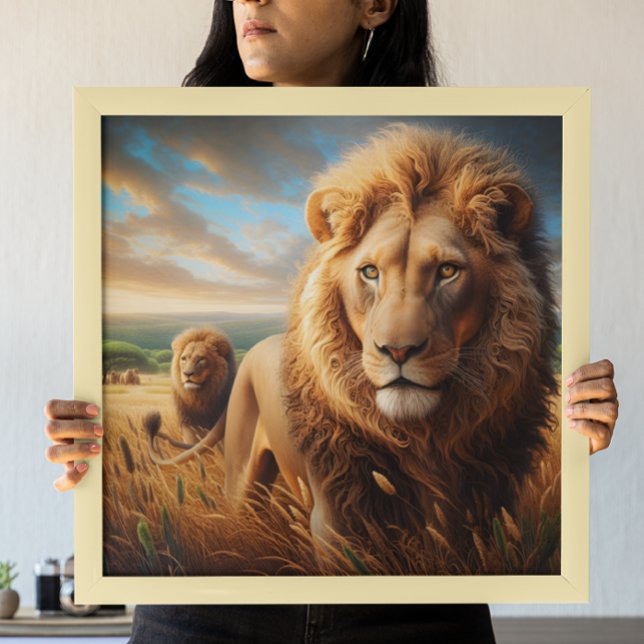 Majestic Lions Roaming Free Poster (Creator Uploaded)