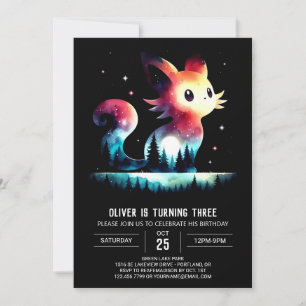 Majestic Little Cat Birthday beautifully Invitation