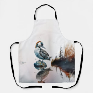 Majestic Loon on a Rock Apron