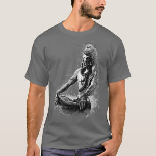 Majestic lord Shiva in Eternal meditation Black an T-Shirt