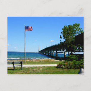 Majestic Mackinaw Bridge Postcard