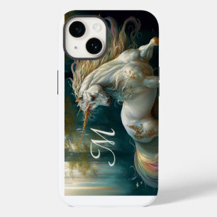 Majestic Magical Unicorn with Monogram iPhone 14 Case