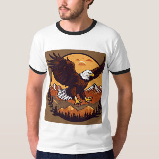 "Majestic Mane: Falcon Printed T-Shirts Online"