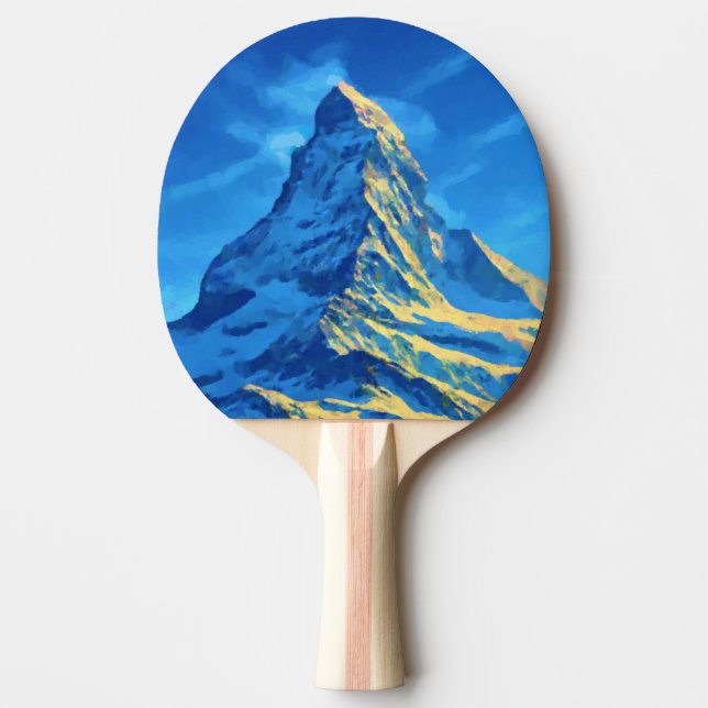 Majestic Matterhorn Ping Pong Paddle (Front)