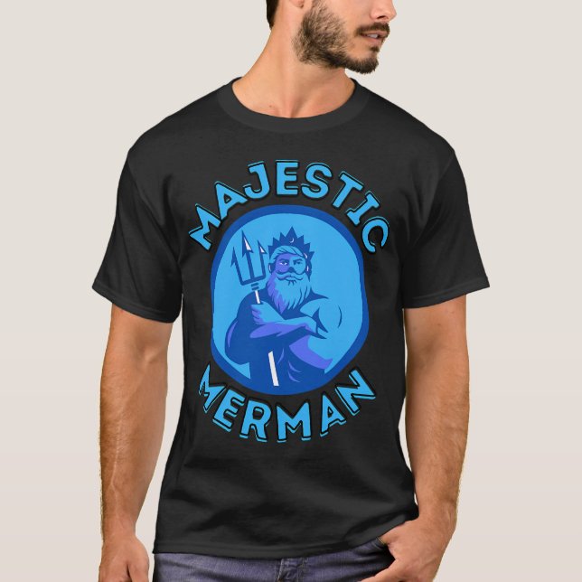 Majestic Merman Blue T-Shirt (Front)