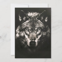 Majestic Monochrome Wild Wolf