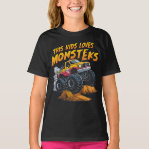 Majestic Monster Truck Conquering Dirt Mountain T-Shirt