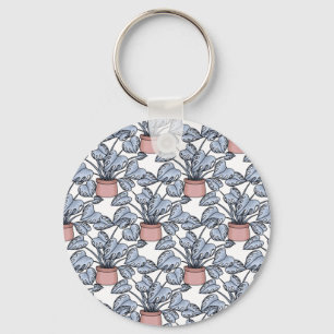 Majestic monstera key ring