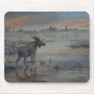 Majestic Moose Mouse Pad