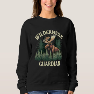 Majestic Moose Wildlife Forest Animal Nature Lover Sweatshirt