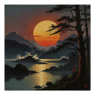 Majestic Mount Fuji Landscape Wall Art