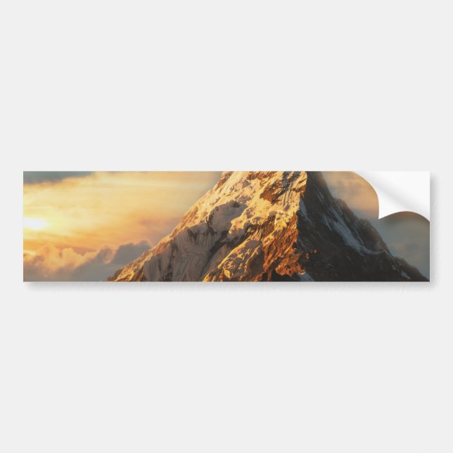 Majestic Mountain Bumper Sticker (Front)