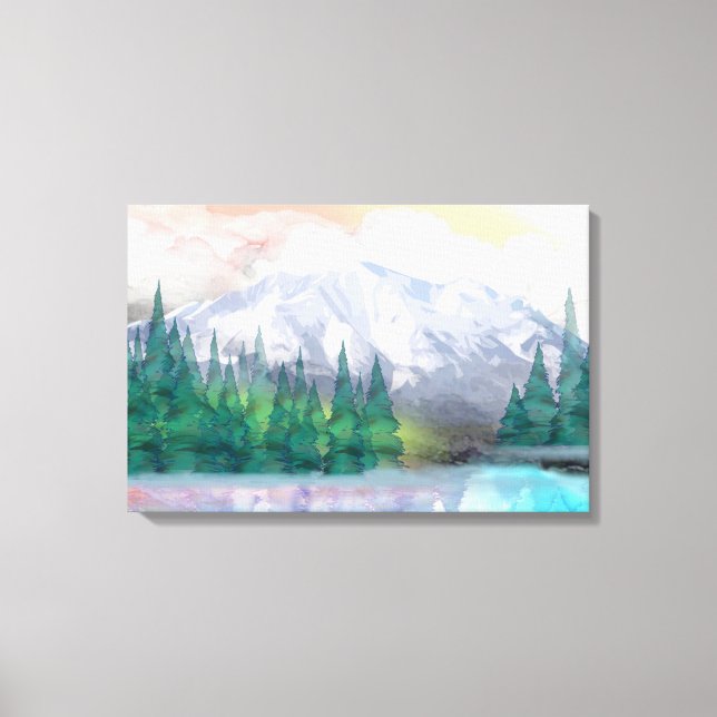 Majestic Mountain Canvas Print (Front)