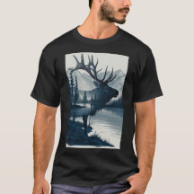 "Majestic Mountain Deer T-Shirt"