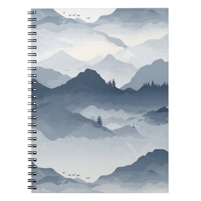 Majestic Mountain Landscape Notebook (Front)
