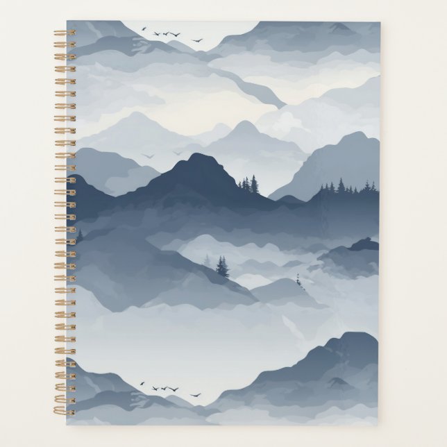 Majestic Mountain Landscape Planner (Front)