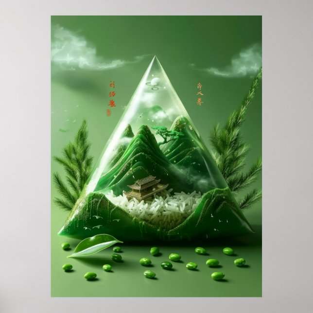 Majestic Mountain Landscape Poster (Front)
