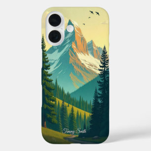 Majestic Mountain Peak iPhone 16 Case