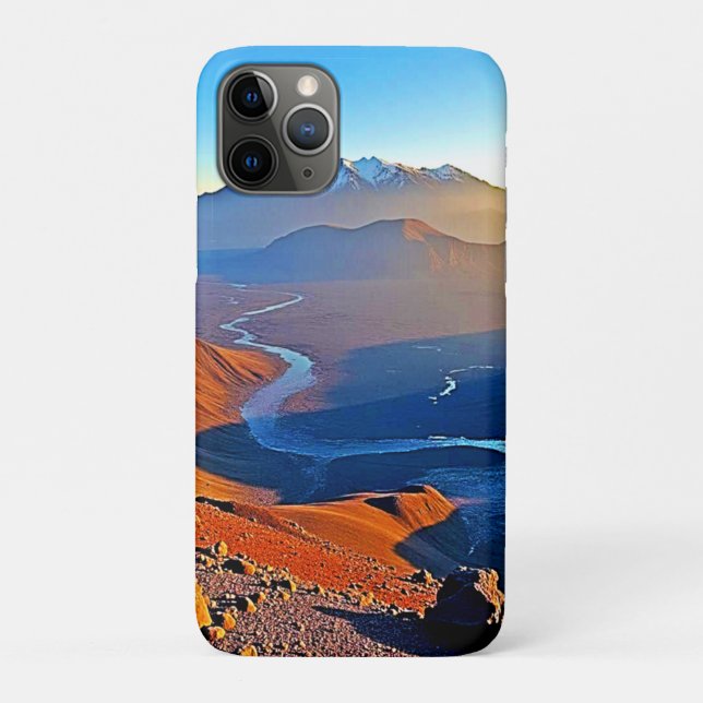 Majestic Mountain Valley Flow Design Case-Mate iPhone Case (Back)