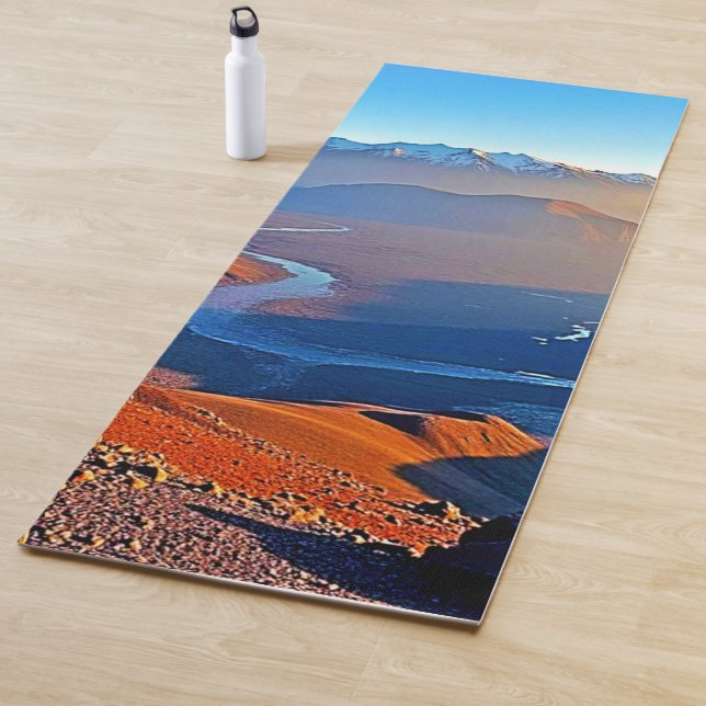 Majestic Mountain Valley Flow Design Yoga Mat (In Situ)