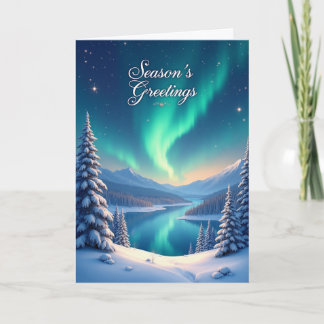 Majestic Northern Lights Greetings Card