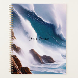 Majestic Ocean Waves Painting Planner