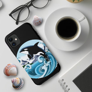 Majestic Orca Killer Whale Blue Waves Ocean Case-Mate iPhone Case