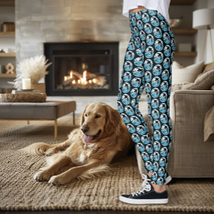 Majestic Orca Killer Whale Blue Waves Ocean Leggings