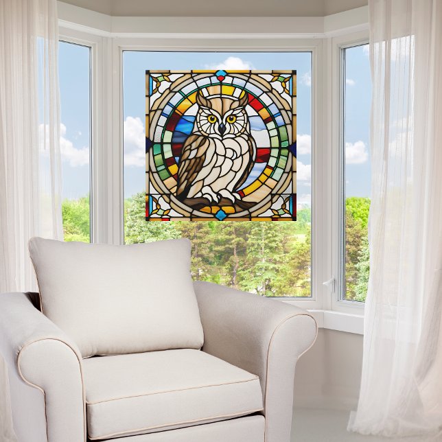 Majestic Owl Faux Stained Glass (Creator Uploaded)