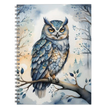 Majestic Owl in a Wintery Forest