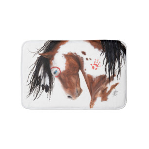 Majestic Paint Pinto Horse by Bihrle Bath Mat