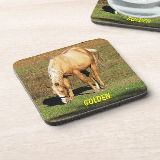 Majestic Palomino Horse - Fine Art Photography Coaster