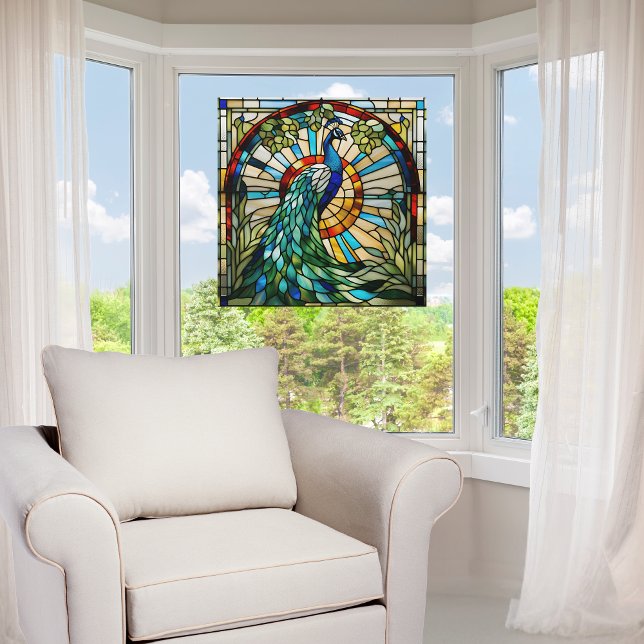 Majestic Peacock Faux Stained Glass (Creator Uploaded)