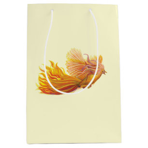 Majestic Phoenix Bird Flying  Medium Gift Bag