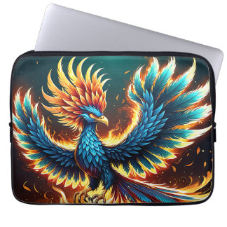 Majestic Phoenix Crest Flames Laptop Sleeve