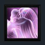 Majestic Pink Angel Keepsake Box<br><div class="desc">"BUY NOW" - pink angel keepsake box.  Choose your box size,  customise with a name or date.</div>