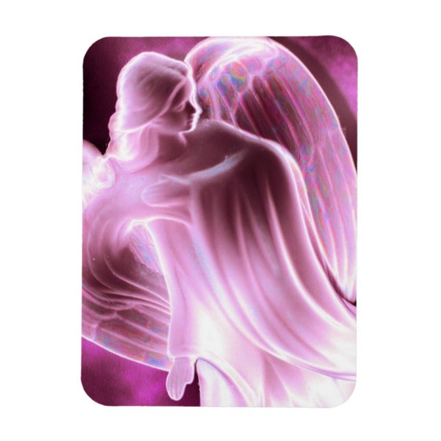 Majestic Pink Angel magnet (Vertical)
