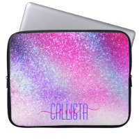 Majestic Pink Purple Nebula Galaxy Glitter