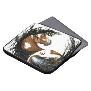 Majestic Pinto Paint Horse by BiHrle Laptop Sleeve