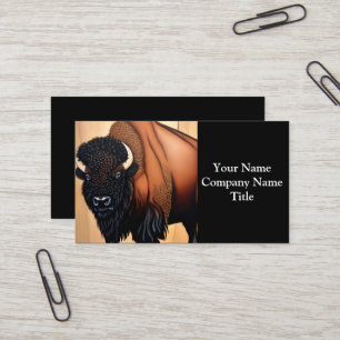 Majestic Prairie Bison - Wild And Free Business Card