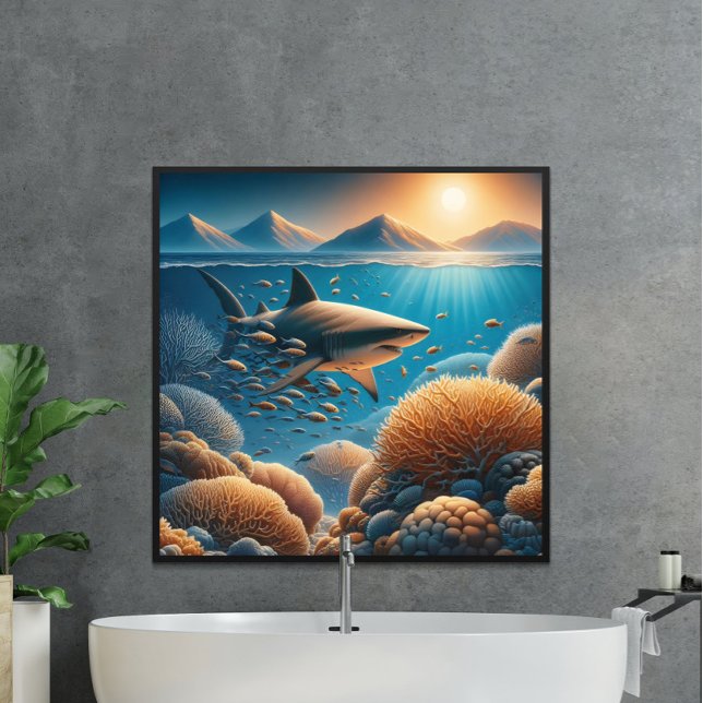 Majestic Predator: Sharks Ocean Dance Poster (Creator Uploaded)