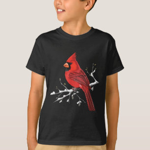 Majestic Red Cardinal Birdwatching Birdwatcher Bir T-Shirt