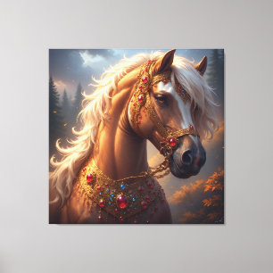 Majestic Red Horse Canvas Print