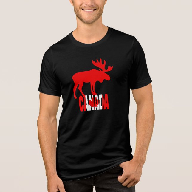 Majestic Red Moose Canada Graphic Tee (Front)